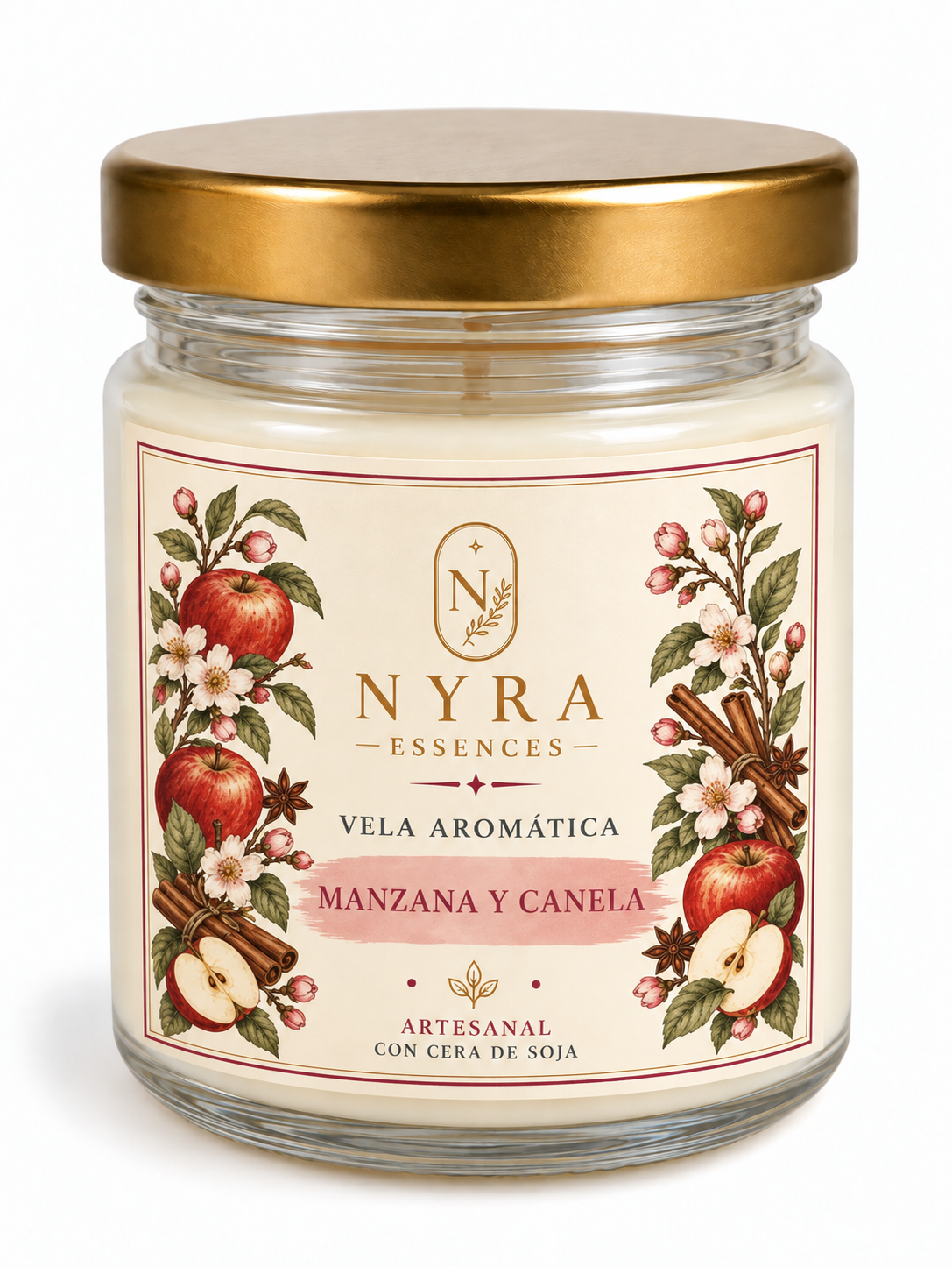 Manzana y Canela  | Vela Aromática 100 ml