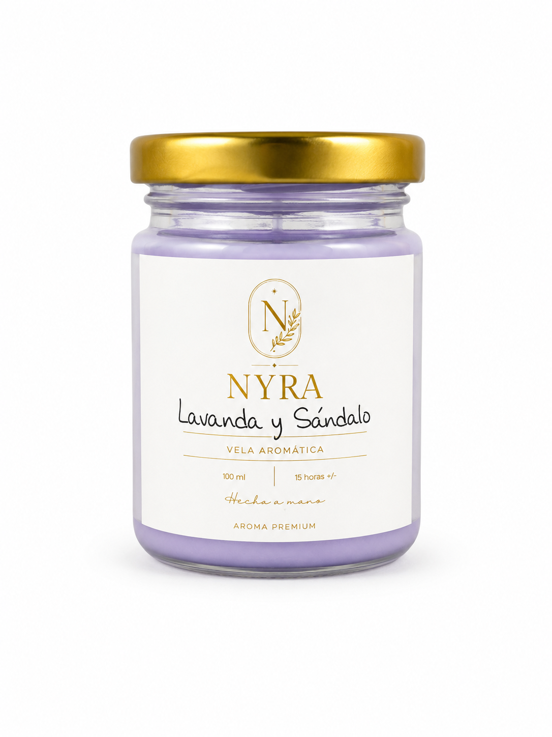 Lavanda y Sándalo | Vela Aromática 100 ml