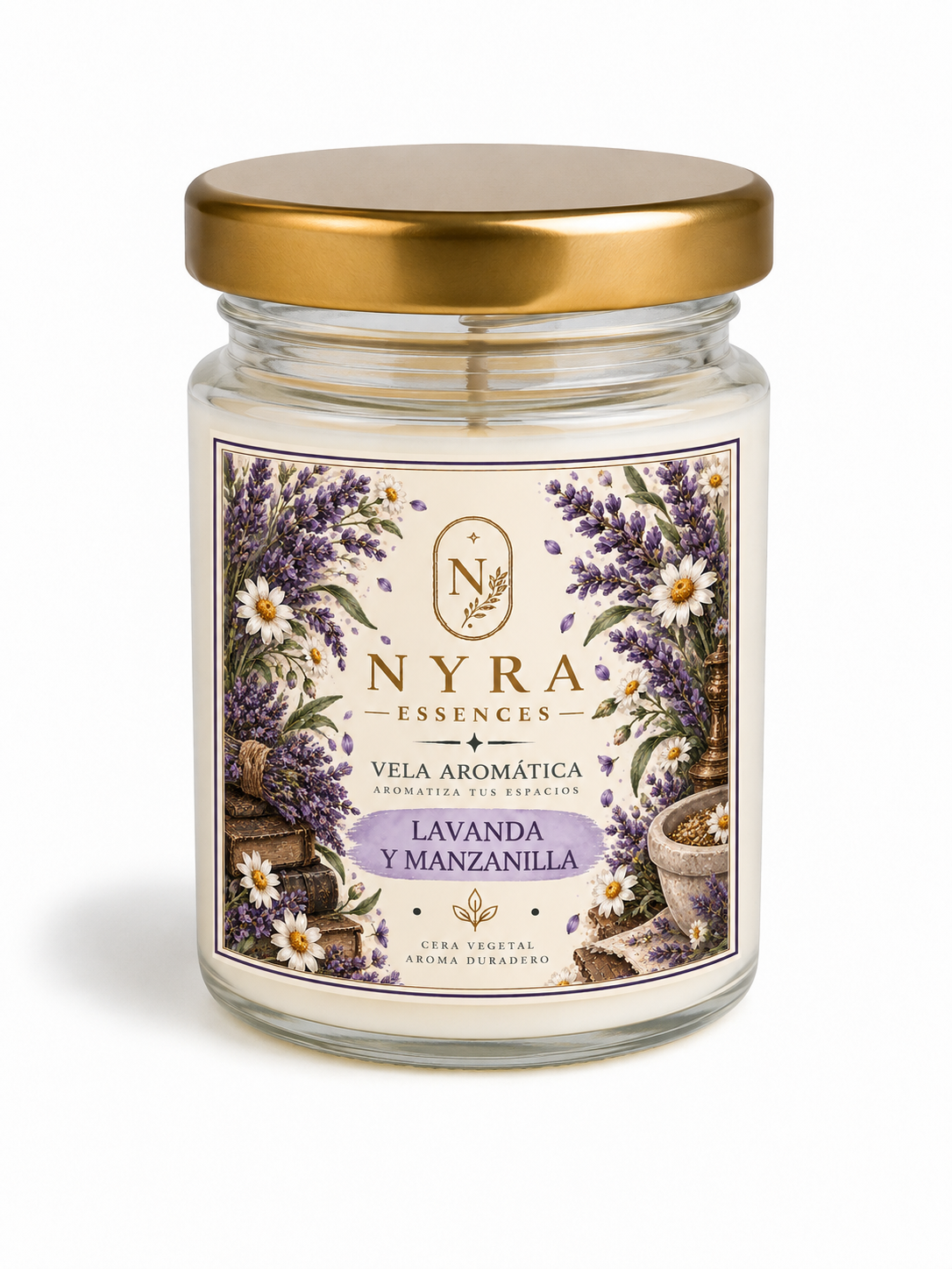 Lavanda y Manzanilla | Vela Aromática 100 ml