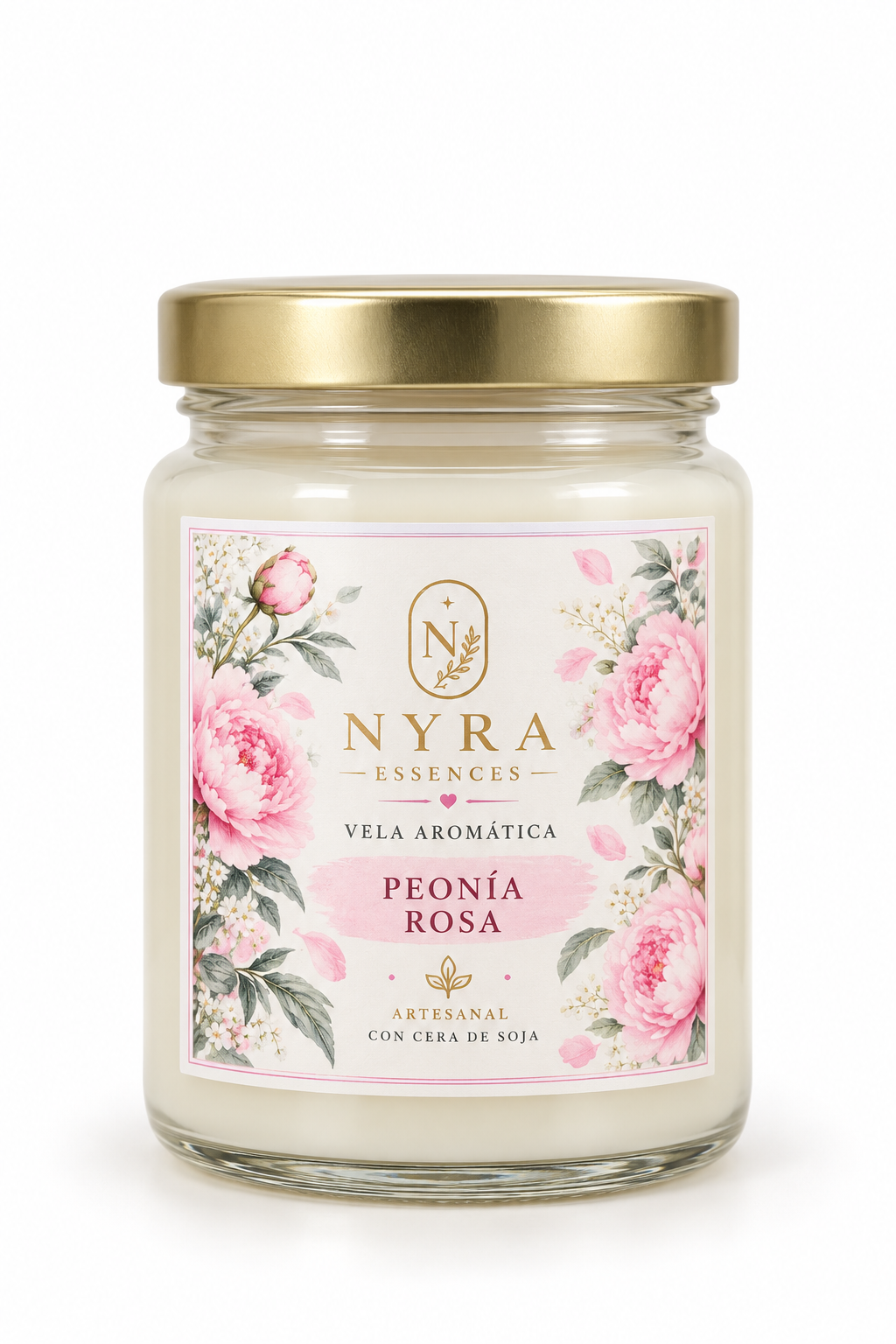 Peonías Rosas  | Vela aromática 100 ml