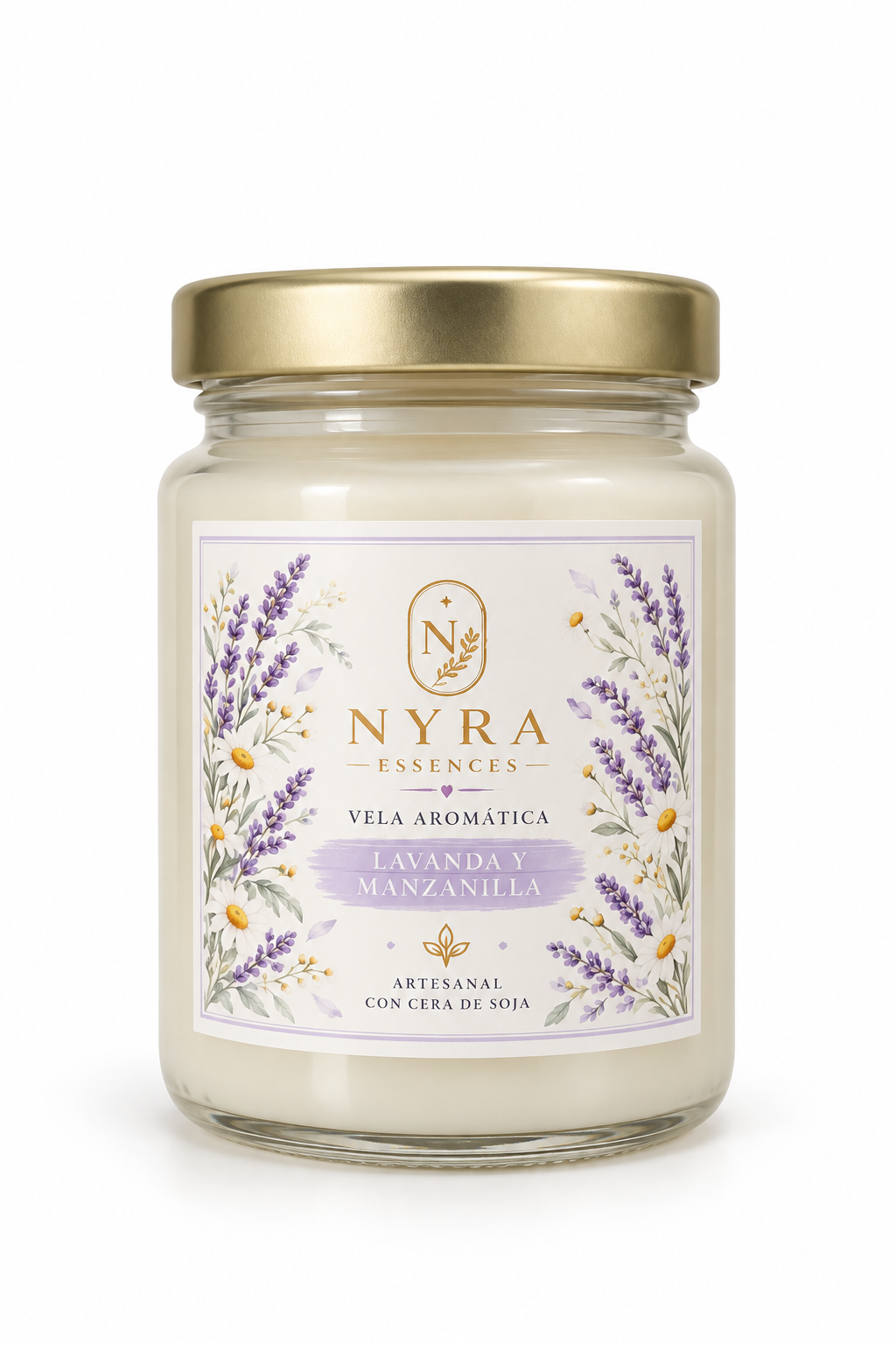 Lavanda y Manzanilla  | Vela aromática 100 ml
